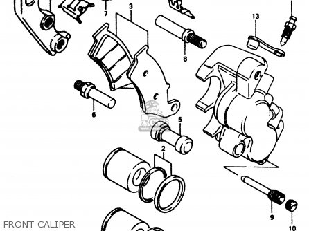 FRONT CALIPER - DR350 1997 (V)