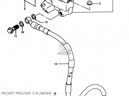 FRONT MASTER CYLINDER - DR350 1997 (V)