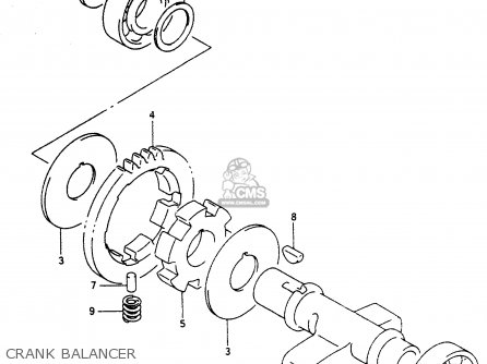 CRANK BALANCER - DR350 1997 (V)