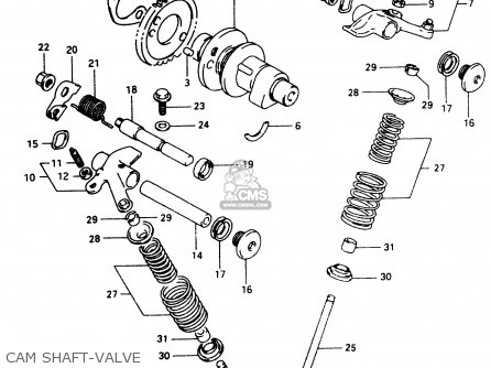 CAM SHAFT-VALVE - DR350 1997 (V)
