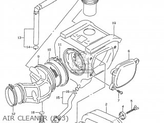 AIR CLEANER (E33) - DR350 1998 (W) USA (E03)