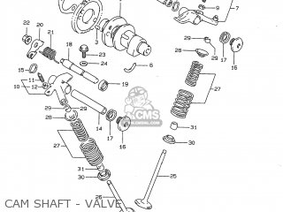 CAM SHAFT - VALVE - DR350 1998 (W) USA (E03)