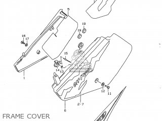 FRAME COVER - DR350 1998 (W) USA (E03)