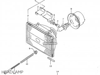 HEADLAMP - DR350 1998 (W) USA (E03)