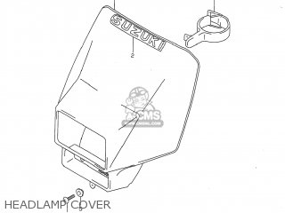 HEADLAMP COVER - DR350 1998 (W) USA (E03)