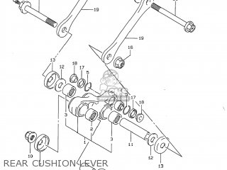 REAR CUSHION LEVER - DR350 1998 (W) USA (E03)