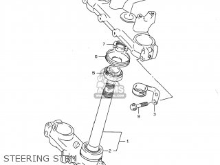 STEERING STEM - DR350 1998 (W) USA (E03)