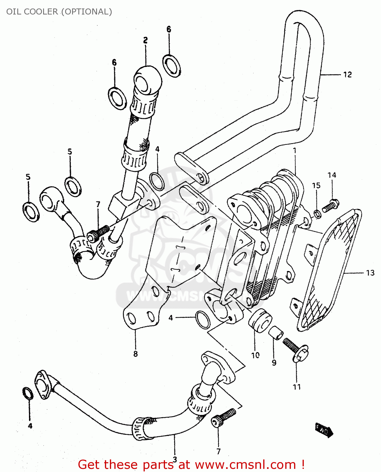 OIL COOLER (OPTIONAL) DR350 1998 (W)