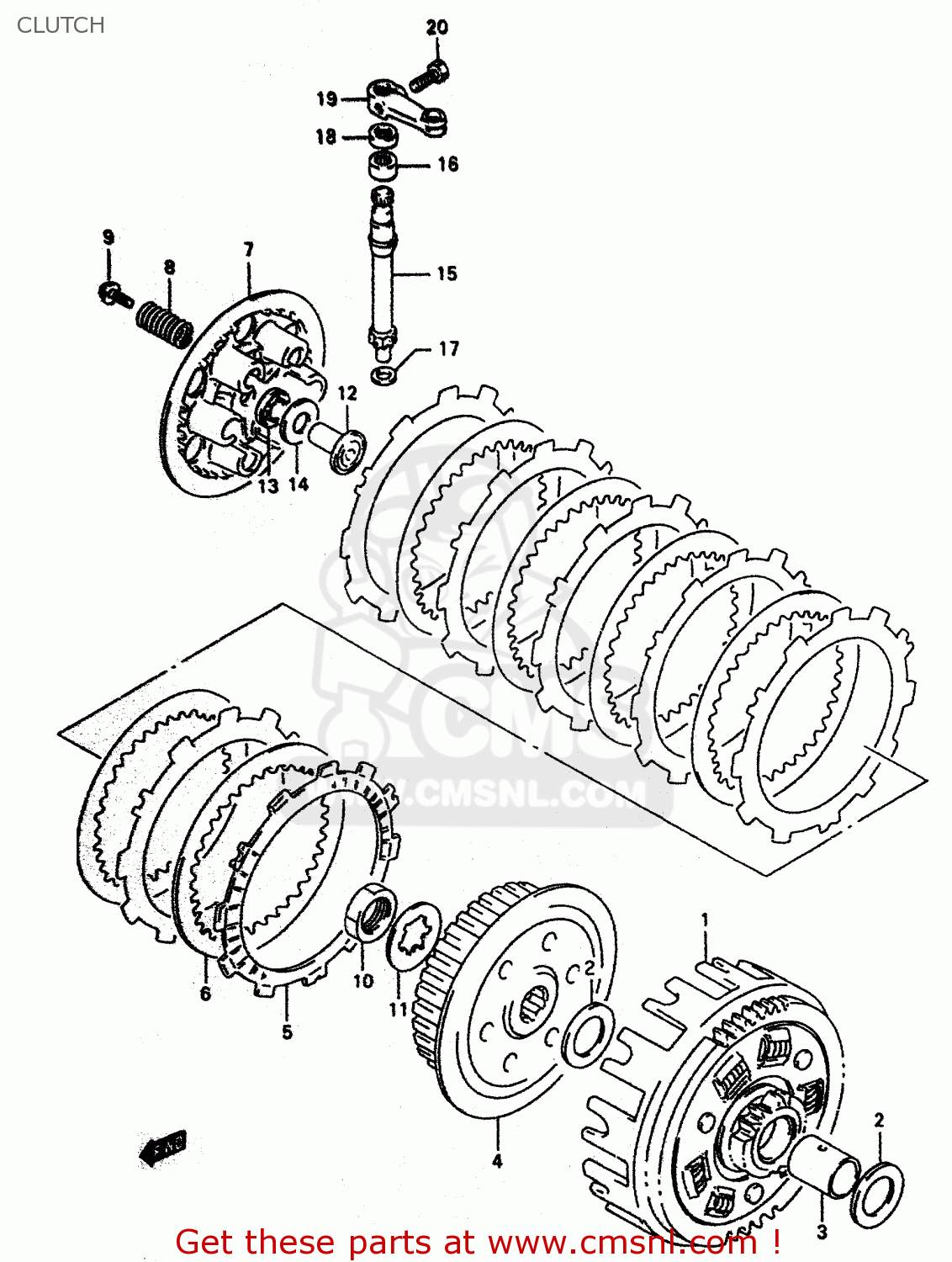 CLUTCH DR350 1998 (W)