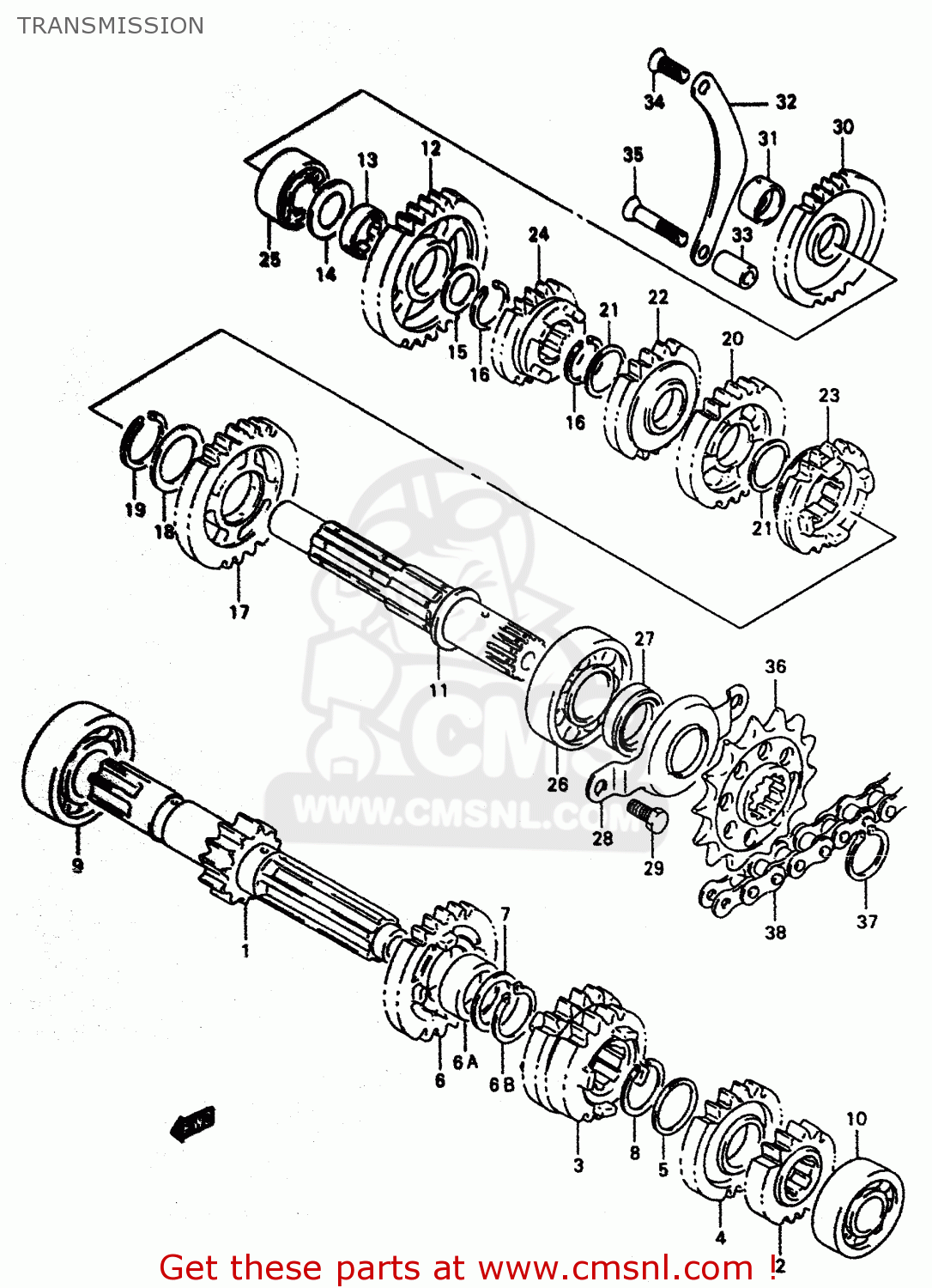 TRANSMISSION DR350 1998 (W)