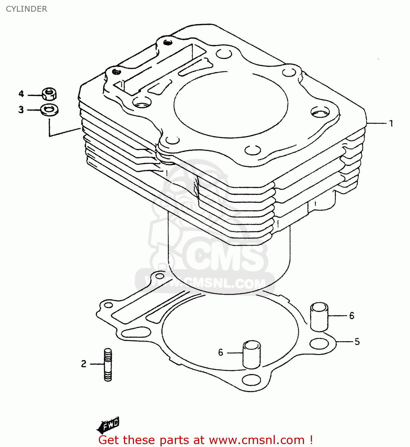 CYLINDER DR350 1998 (W)