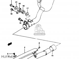 MUFFLER - DR350 1998 (W)