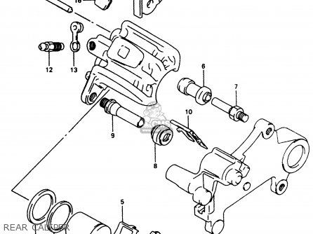 REAR CALIPER - DR350 1998 (W)