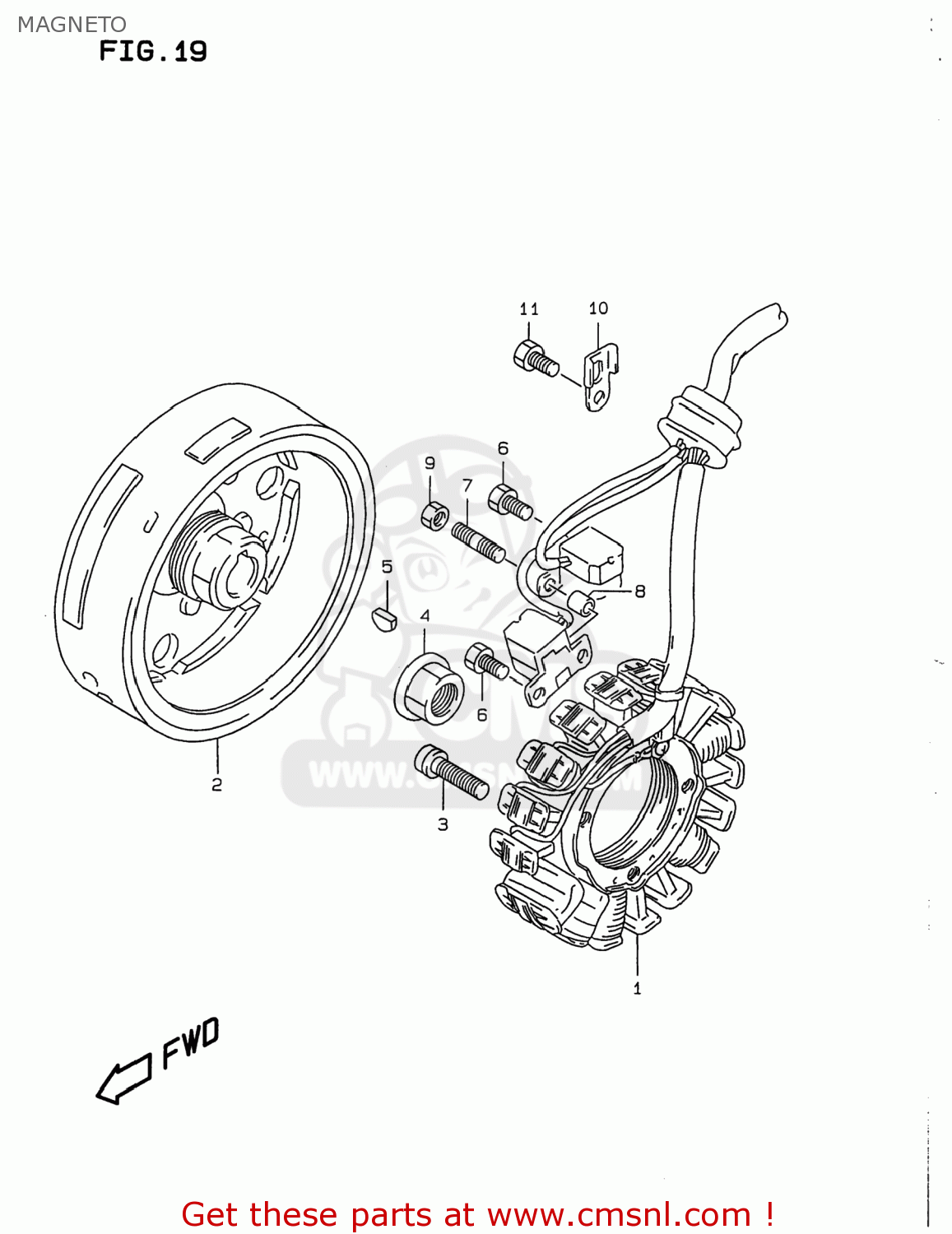 MAGNETO DR350 1999 (X) USA (E03)