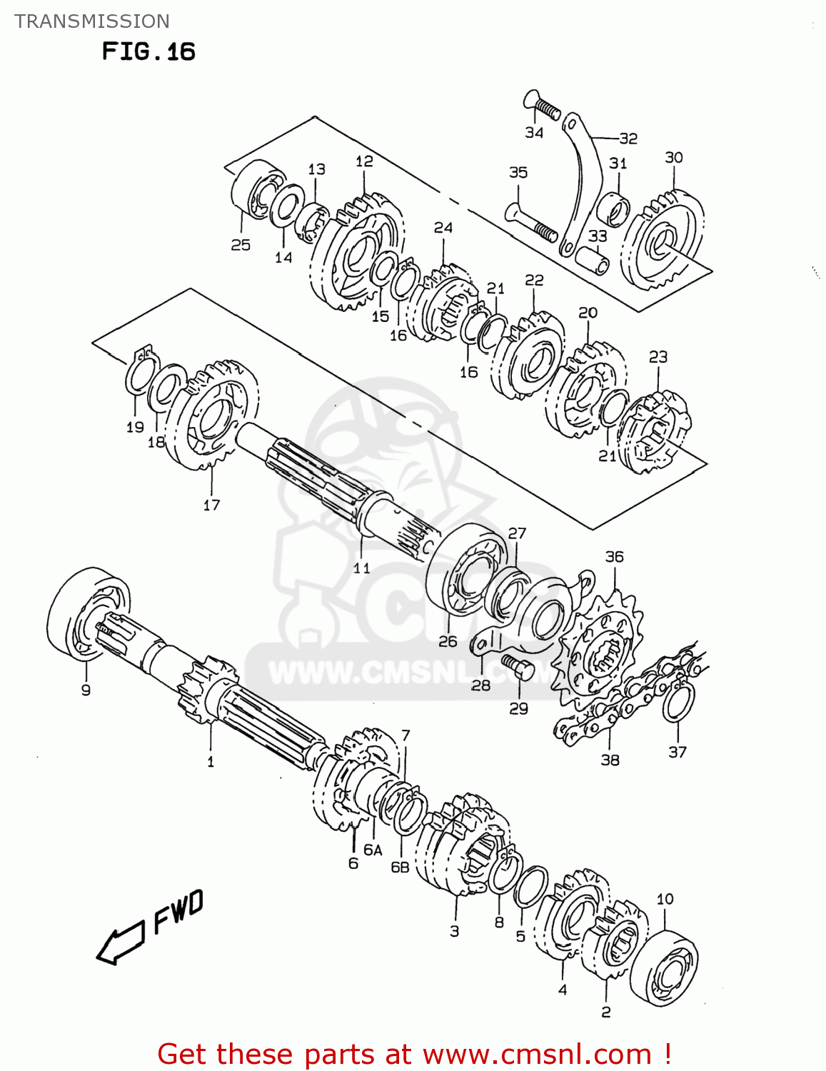 TRANSMISSION DR350 1999 (X) USA (E03)