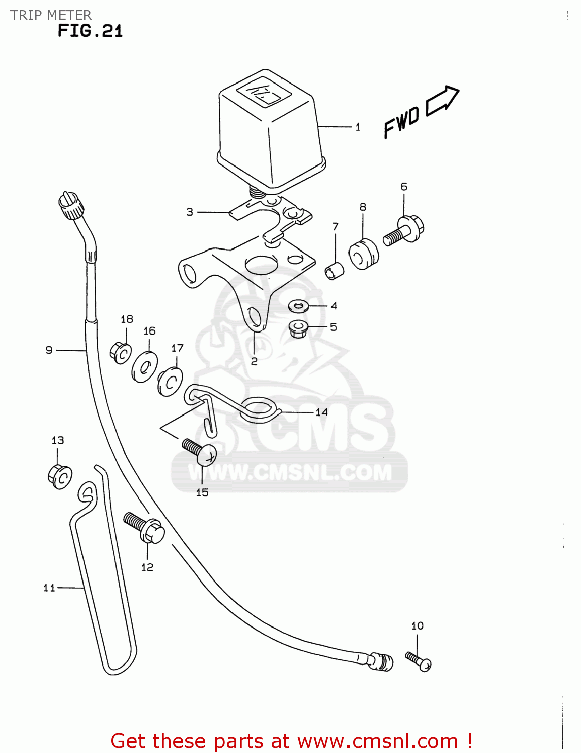 TRIP METER DR350 1999 (X) USA (E03)