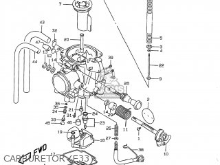 CARBURETOR (E33) - DR350 1999 (X) USA (E03)