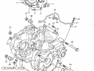 CRANKCASE - DR350 1999 (X) USA (E03)