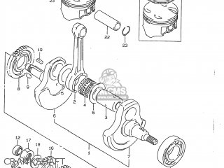 CRANKSHAFT - DR350 1999 (X) USA (E03)