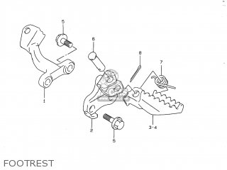 FOOTREST - DR350 1999 (X) USA (E03)
