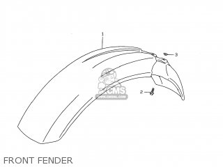FRONT FENDER - DR350 1999 (X) USA (E03)