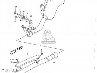 MUFFLER - DR350 1999 (X) USA (E03)