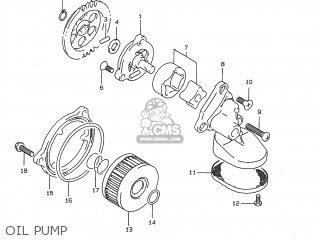 OIL PUMP - DR350 1999 (X) USA (E03)