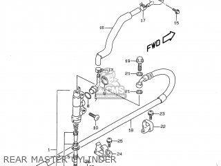 REAR MASTER CYLINDER - DR350 1999 (X) USA (E03)