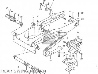 REAR SWINGING ARM - DR350 1999 (X) USA (E03)