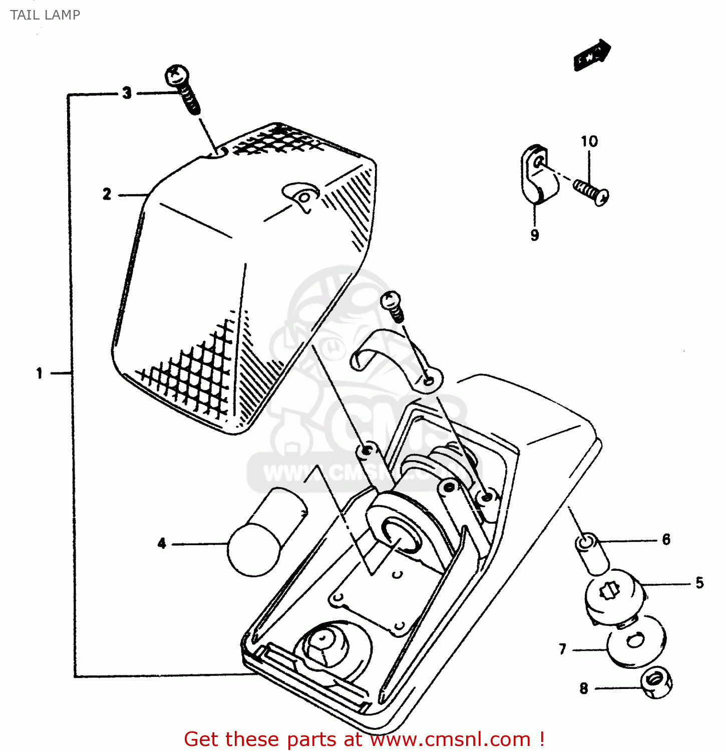 TAIL LAMP DR350 1999 (X)