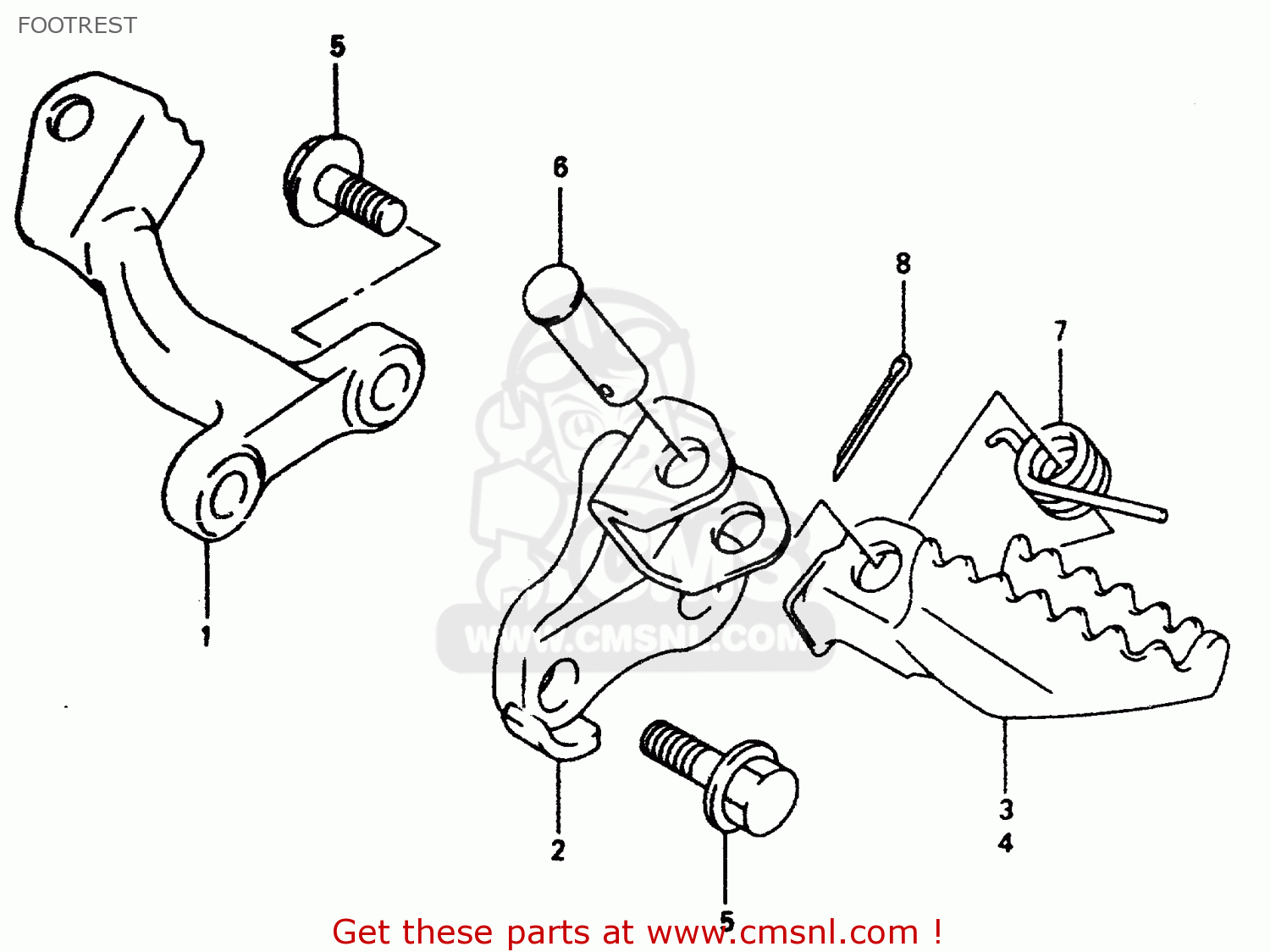 FOOTREST DR350 1999 (X)