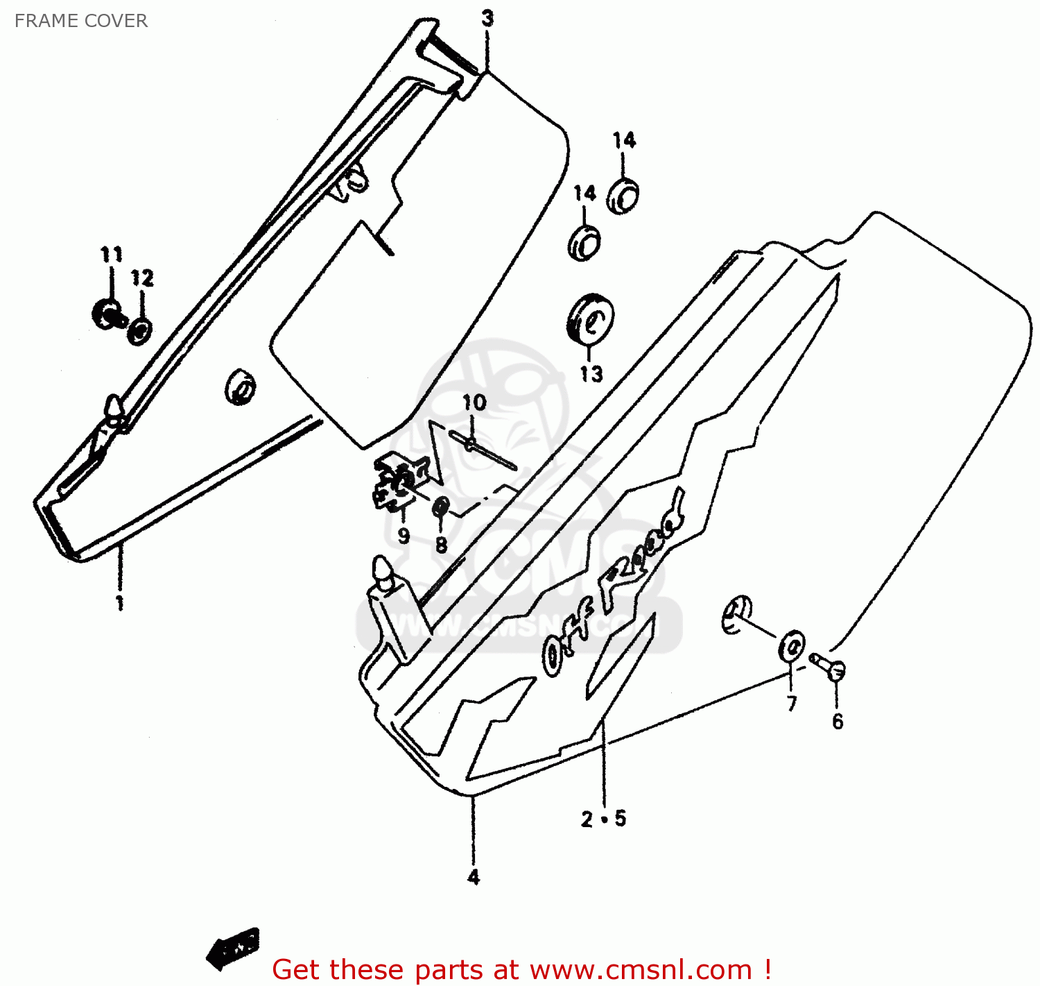 FRAME COVER DR350 1999 (X)