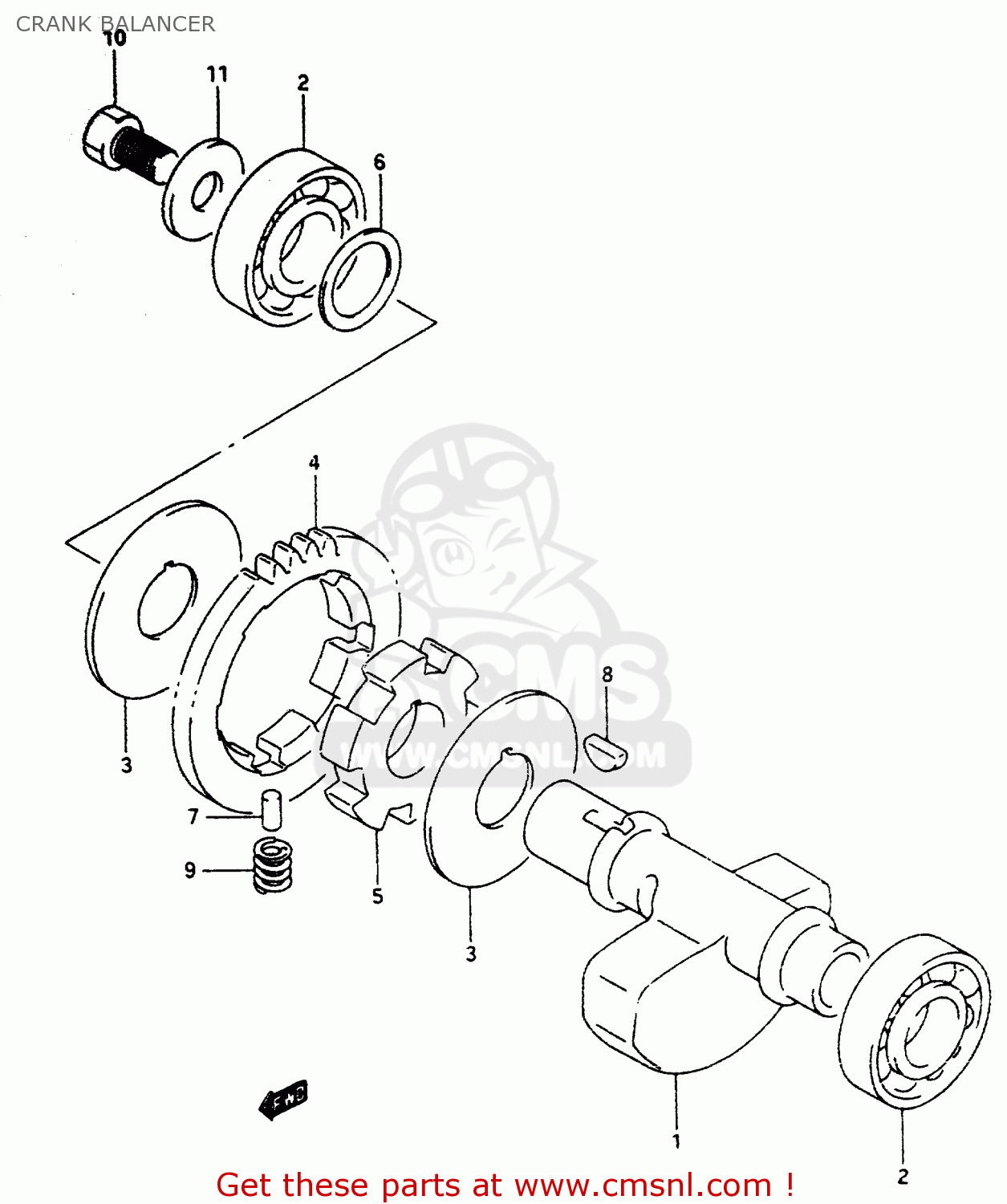 CRANK BALANCER DR350 1999 (X)