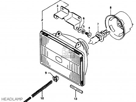 HEADLAMP - DR350 1999 (X)