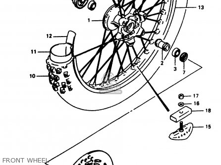 FRONT WHEEL - DR350 1999 (X)