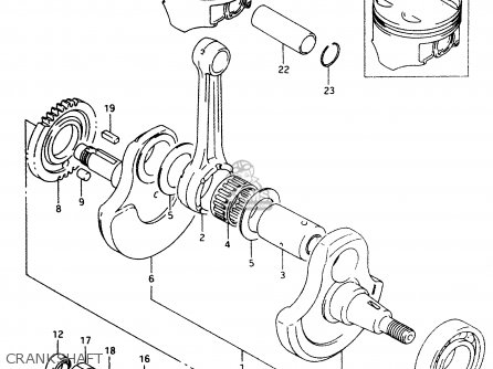 CRANKSHAFT - DR350 1999 (X)