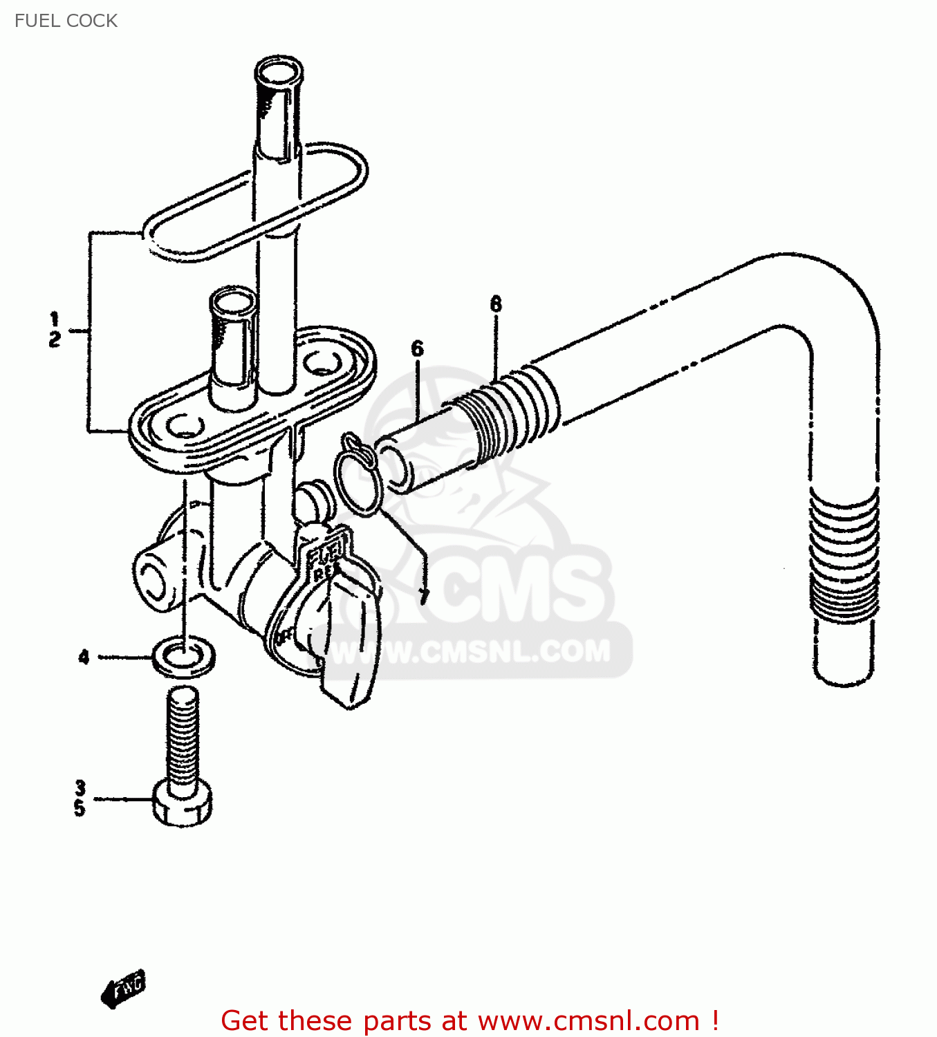 FUEL COCK DR350S 1992 (N) (E02 E04 E15 E16 E17 E21 E22 E24 E25 E34 E39 E94