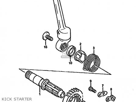 KICK STARTER - DR350S 1993 (P) (E02 E04 E21 E22 E24 E25 E34 E39 E94)