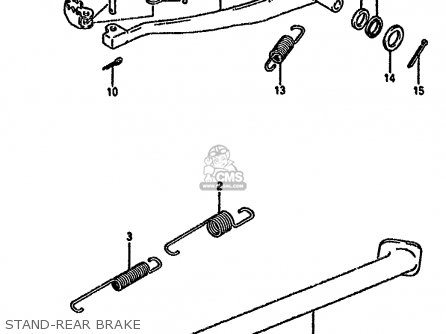 STAND-REAR BRAKE - DR350S 1993 (P) (E02 E04 E21 E22 E24 E25 E34 E39 E94)
