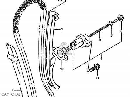 CAM CHAIN - DR350S 1993 (P) (E02 E04 E21 E22 E24 E25 E34 E39 E94)