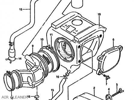 AIR CLEANER - DR350S 1994 (R) (E02 E04 E18 E21 E22 E24 E34 E39 E94)