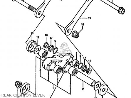 REAR CUSHION LEVER - DR350S 1994 (R) (E02 E04 E18 E21 E22 E24 E34 E39 E94)