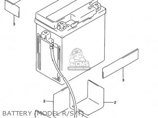 BATTERY (MODEL R/S/T) - DR350SE 1990 (L) USA (E03)