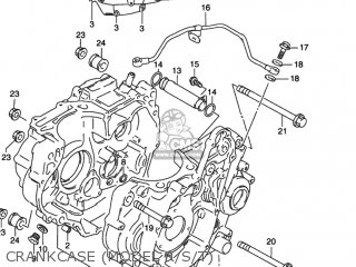 CRANKCASE (MODEL R/S/T) - DR350SE 1990 (L) USA (E03)