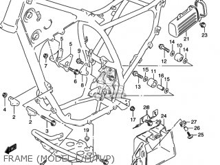 FRAME (MODEL L/M/N/P) - DR350SE 1990 (L) USA (E03)