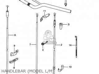HANDLEBAR (MODEL L/M) - DR350SE 1990 (L) USA (E03)