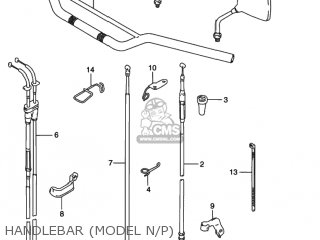 HANDLEBAR (MODEL N/P) - DR350SE 1990 (L) USA (E03)