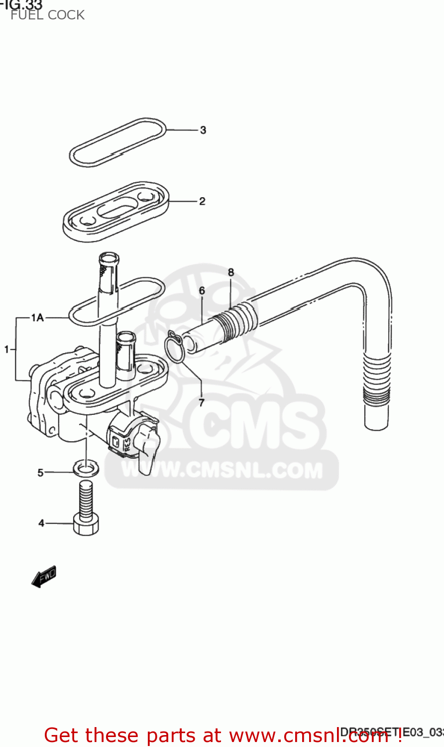 FUEL COCK DR350SE 1991 (M) USA (E03)