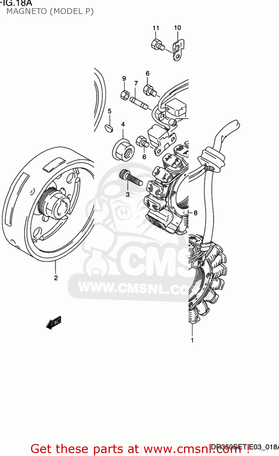 MAGNETO (MODEL P) DR350SE 1991 (M) USA (E03)