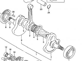 CRANKSHAFT - DR350SE 1991 (M) USA (E03)